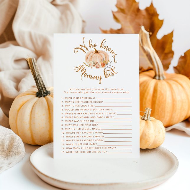 フローラカボチャ誰がママのシャワー最高のゲームを知っている (クリエイターアップロード済み)