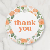 フローラカボチャ赤ちゃんシャワーありがとう フェイバータグ (正面)