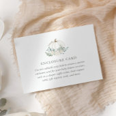 フローラカボチャ赤ちゃんシャワーカスタム エンクロージャーカード