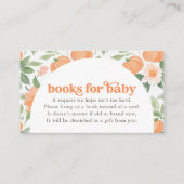 フローラカボチャ赤ちゃんシャワーブックベビーカード エンクロージャーカード (正面)