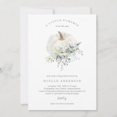 フローラカボチャ赤ちゃんシャワー招待状 招待状 (正面)