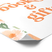 フローラカボチャ赤ちゃんシャワー本とギフトサイン ポスター (角)