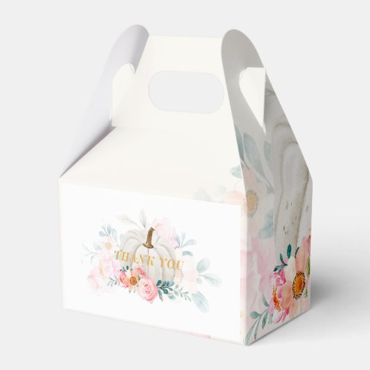 フローラカボチャ赤ちゃんシャワー植物学 フェイバーボックス (裏面サイド)