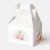 フローラカボチャ赤ちゃんシャワー水色植物体 フェイバーボックス (裏面サイド)