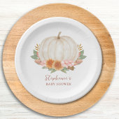 フローラカボチャ赤ちゃんシャワー ペーパープレート