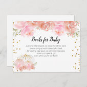 フローラカボチャ赤ちゃんシャワー – 本の付属品を持って来る インビテーションポストカード (正面/裏面)