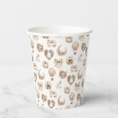 フローラカボチャ赤ちゃんシャワー 紙コップ (裏面)