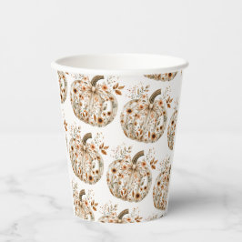 フローラカボチャ赤ちゃんシャワー 紙コップ