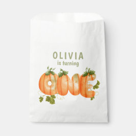フローラカボチャ1st誕生日秋 フェイバーバッグ