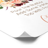 フローラカボチャmom-osaバーベビーシャワーサイン ポスター (角)