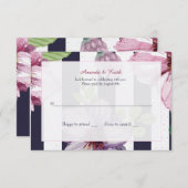 フローラカメラの応答カード 招待状 (正面/裏面)