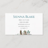 フローラカメラの水結婚色の写真家 名刺 (裏面)