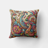 フローラカラフルの壮麗さの中の牡丹 クッション (裏面)