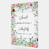 フローラカラフルの緑が霜を結婚降ろした アクリルサイン (傾斜)