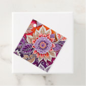 フローラカラフルろうけつ染めアートギフトラベル フェイバータグ (インサイチュ)