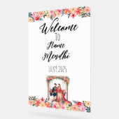 フローラカラフルアクリル酸メンディ徴候 アクリルサイン (傾斜)