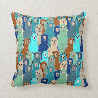 フローラカラフルアルパカ装飾用クッション クッション