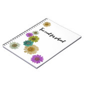 フローラカラフルアートワーク ノートブック (左側)
