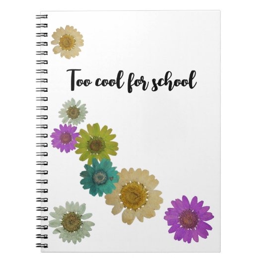 フローラカラフルアートワーク ノートブック (正面)