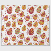 フローラカラフルイースターエッグ ラッピングペーパー (フラット)