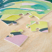 フローラカラフルウォーターカラーアートジグソーパズル ジグソーパズル (側面)