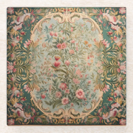 フローラカラフルオリエンタルカーペット ガラスコースター