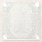 フローラカラフルオリエンタルカーペット ガラスコースター (裏面)