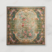 フローラカラフルオリエンタルカーペット スクエア名刺 (裏面)