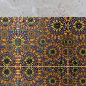 フローラカラフルオリエンタルマンダラスパターン タイル