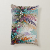 フローラカラフルオンブルーベージュホワイトラベンダー アクセントクッション (裏面(縦))