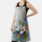 フローラカラフルオンブルーベージュホワイトラベンダー エプロン (インサイチュ)