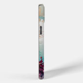 フローラカラフルオンブルーベージュホワイトラベンダー Case-Mate iPhoneケース (裏面 / 右)