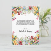 フローラカラフルガーデン結婚フラワーズ サンキューカード (スタンド正面)