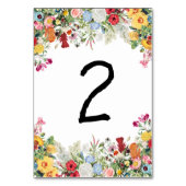 フローラカラフルガーデン結婚フラワーズ テーブルナンバー (正面)