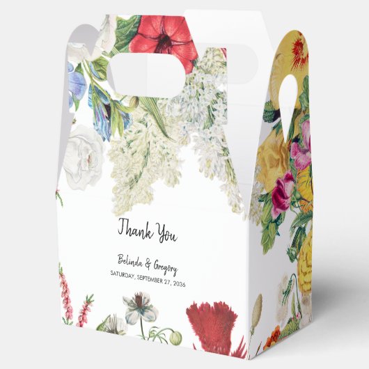 フローラカラフルガーデン結婚フラワーズ フェイバーボックス (オープン)