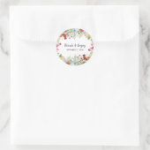 フローラカラフルガーデン結婚フラワーズ ラウンドシール (バッグ)