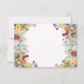 フローラカラフルガーデン結婚フラワーズ 出欠カード (裏面)