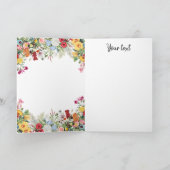 フローラカラフルガーデン花母の日 カード (内部)