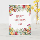 フローラカラフルガーデン花母の日 カード (黄色い花)