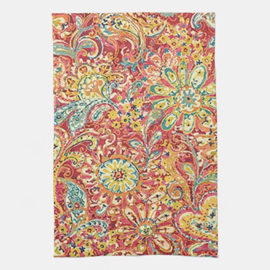 フローラカラフルキッチンタオル キッチンタオル (縦)