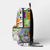 フローラカラフルキュートトレンディー新学期ガールズ プリントバックパック (右)