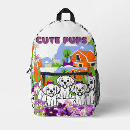 フローラカラフルキュートトレンディー新学期ガールズ プリントバックパック