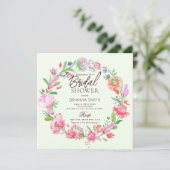 フローラカラフルクラウンブライダルシャワー招待 招待状 (スタンド正面)