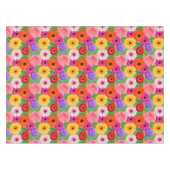 フローラカラフルゲルベラデイジーエレガント植物学 テーブルクロス (正面(横))