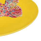 フローラカラフルシルエットバニー切断板 カッティングボード (角)