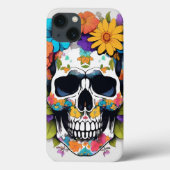 フローラカラフルスカル Case-Mate iPhoneケース (裏面)