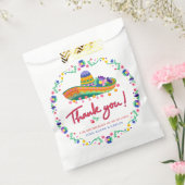 フローラカラフルソンブレロフィエスタベビーシャワー フェイバーバッグ (封をした状態)