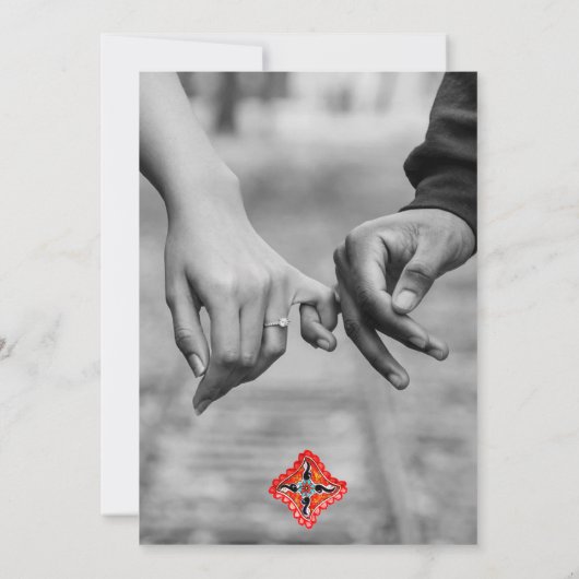 フローラカラフルタラベラアートメ結婚キシカン 招待状 (裏面)