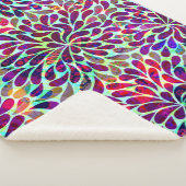 フローラカラフルダマスクシームレスパターン シェルパブランケット (3/4)