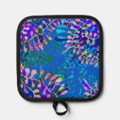 フローラカラフルデザインミット 鍋敷き (正面)